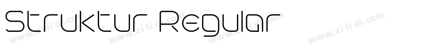 Struktur Regular字体转换 Struktur Regular字体转换